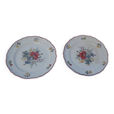 2 Villeroy & Boch dessert plates, wildflower model, diameter 19 cm