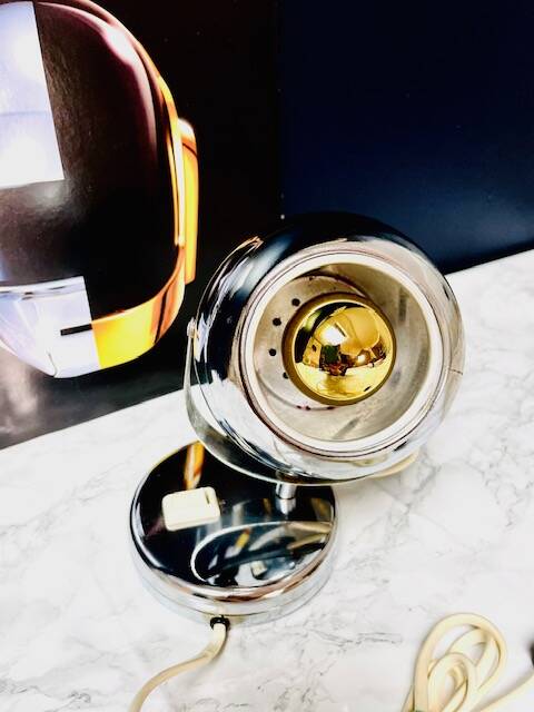 Space Age Chrome Eyeball Lamp 50s - 60s