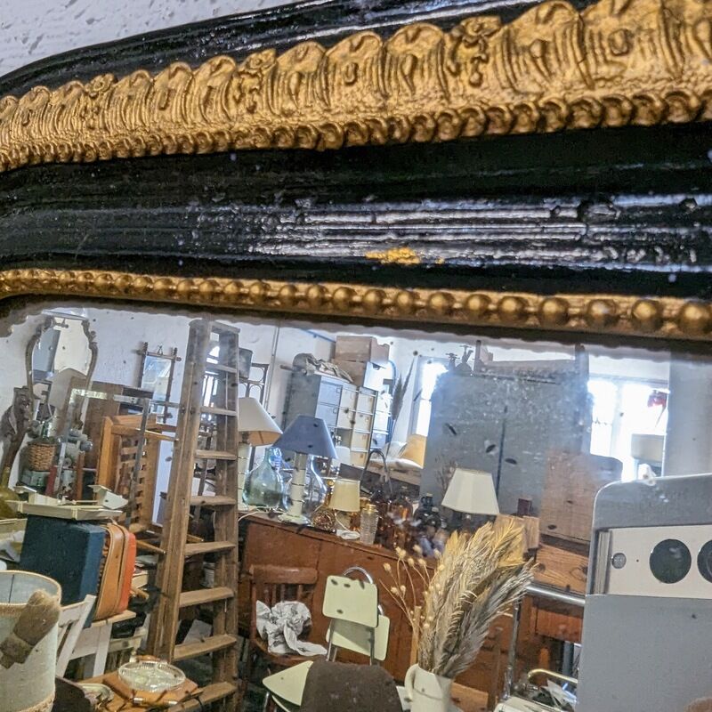 Mirror Louis Philippe black and gold