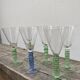 6 verres à pied / coupes à champagne cristal