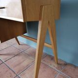 Singer sewing machine cabinet transformed into office 50s/60s