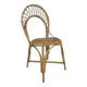 Chaise en bambou, chaise de table de salle à manger, années 1950