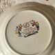 Set of 4 dessert plates Sarreguemines France – model Touraine