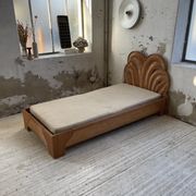 Bed 1 place "palm" wicker and rattan Vivai Del Sud