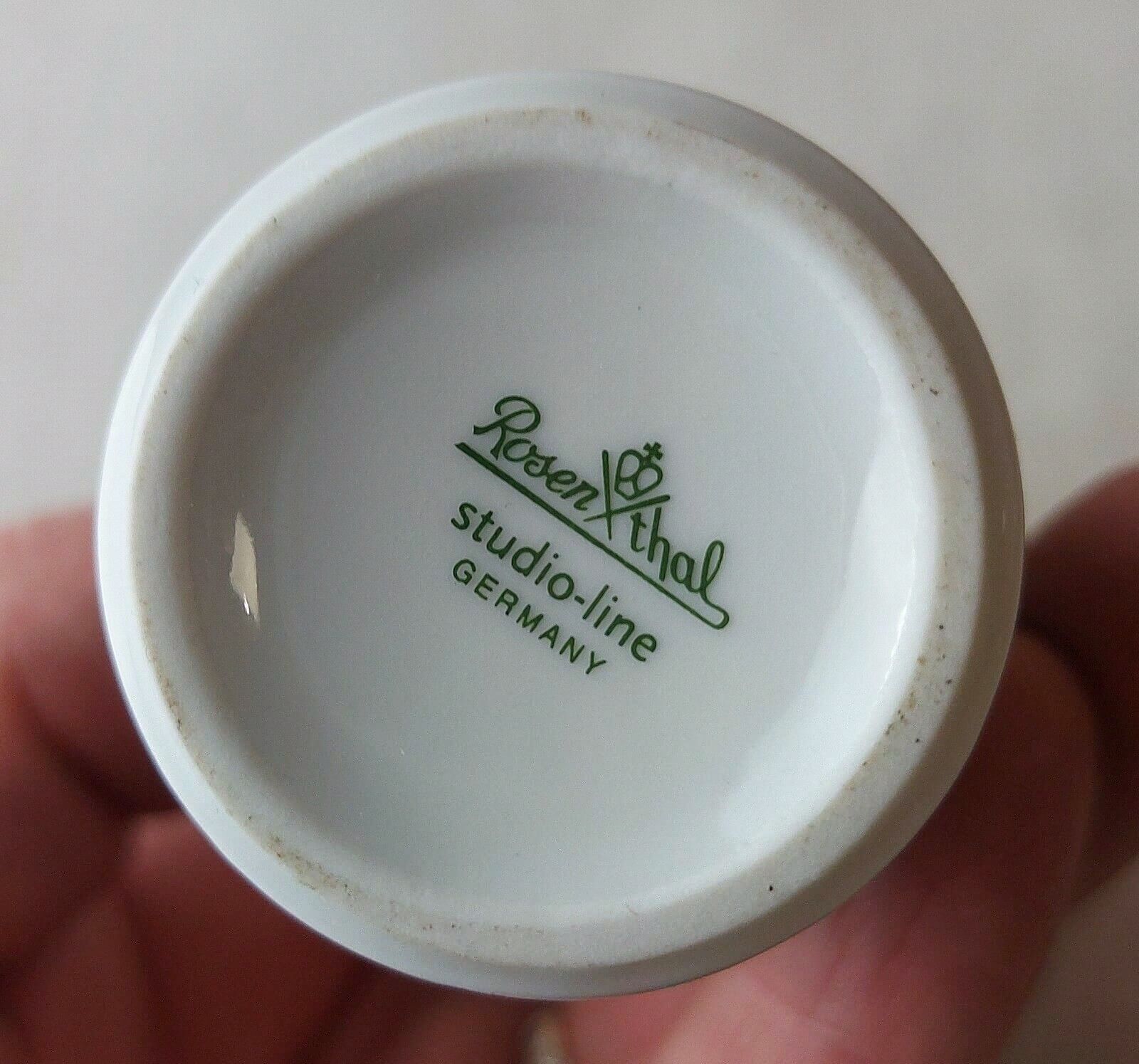 Old vase, heart décor, ceramic, Rosenthal Studio Line