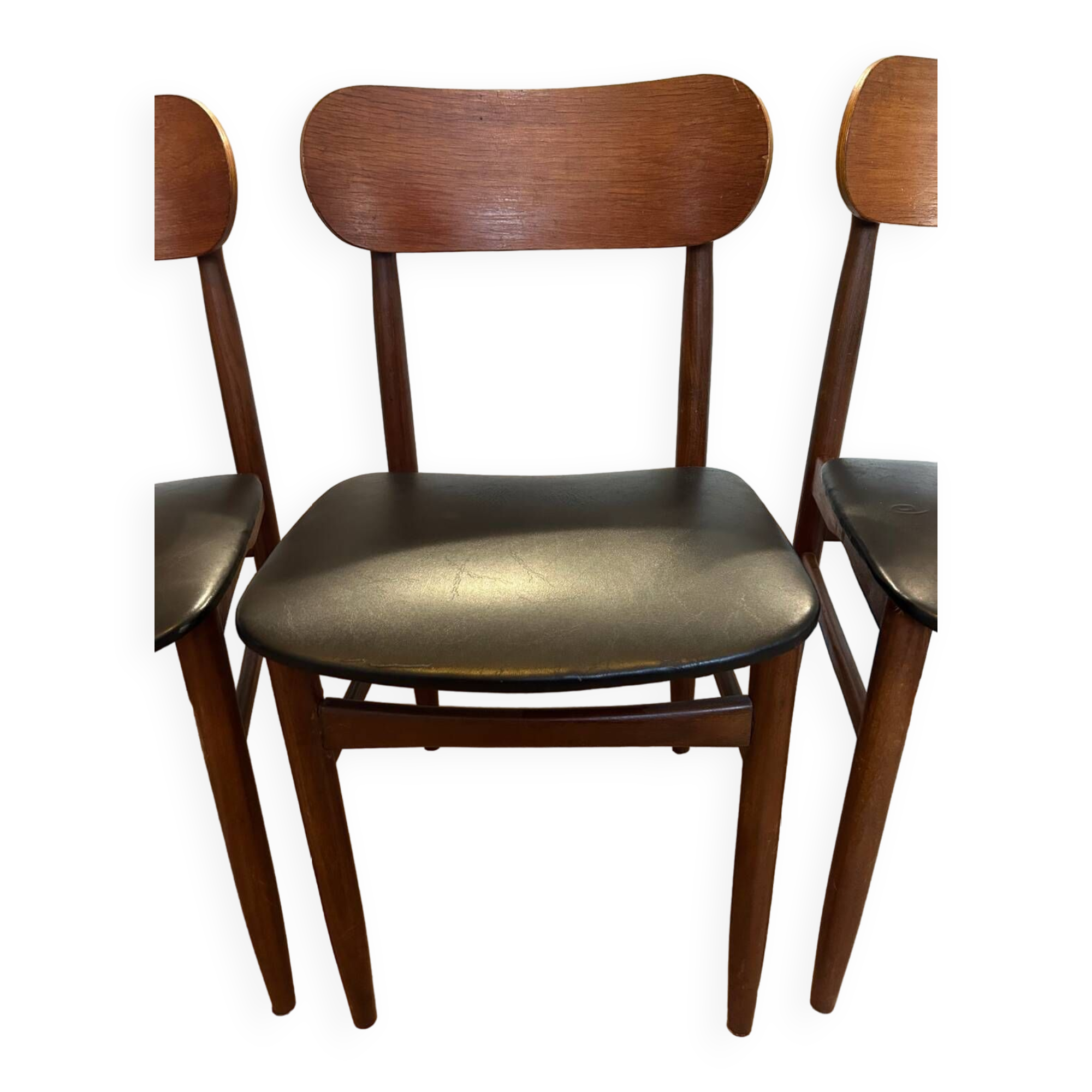 Set of 4 vintage Italian chairs, produced in the 60s by Gessef Consorzio Sedie Friuli