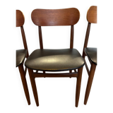 Set of 4 vintage Italian chairs, produced in the 60s by Gessef Consorzio Sedie Friuli