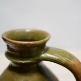 Old glazed terracotta jar