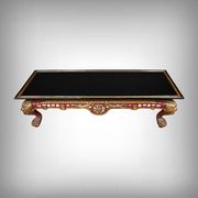 Grande Table Basse Impériale avec plateau de verre, Chine – XXe