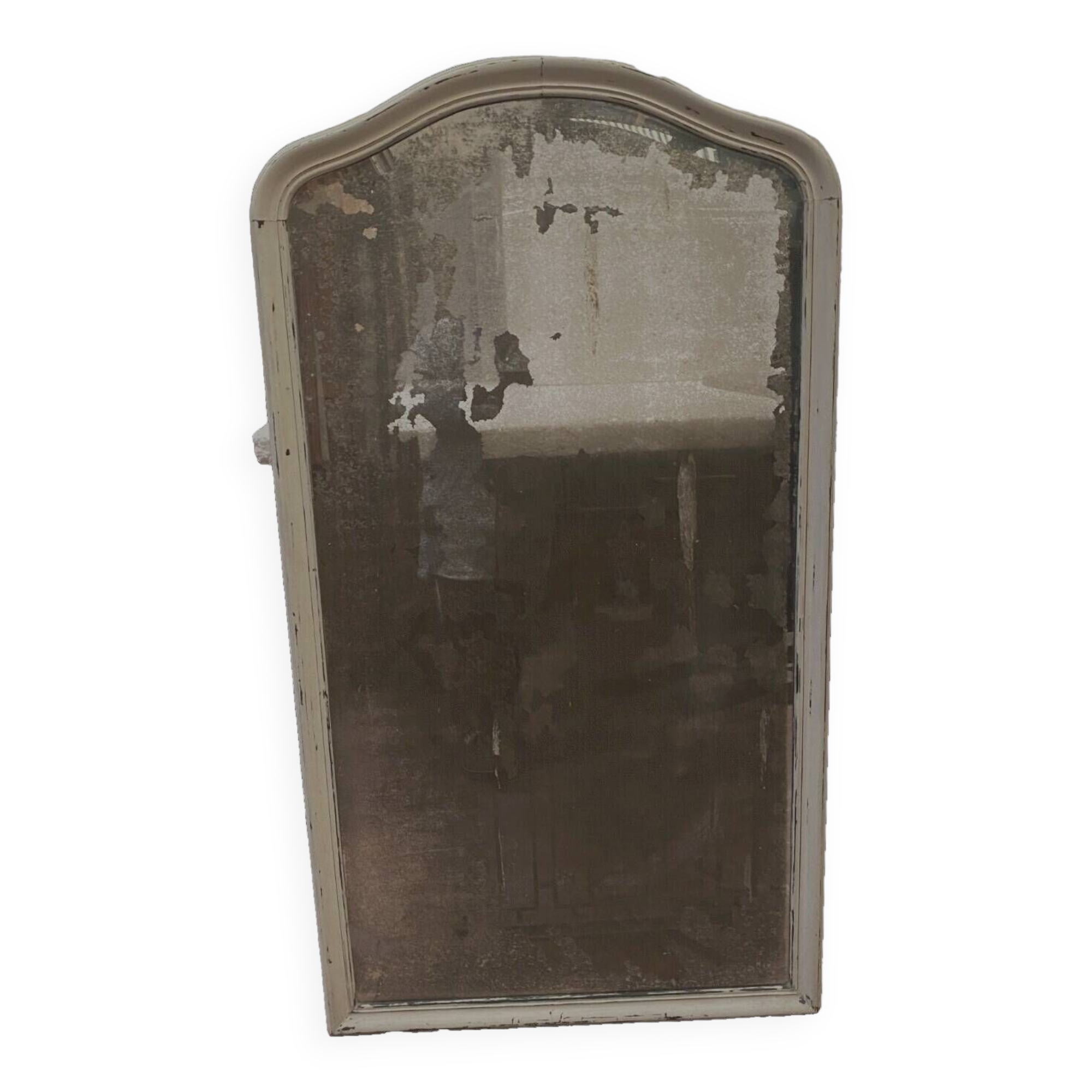 Louis Philippe mirror in wood and patinated stucco 19th century