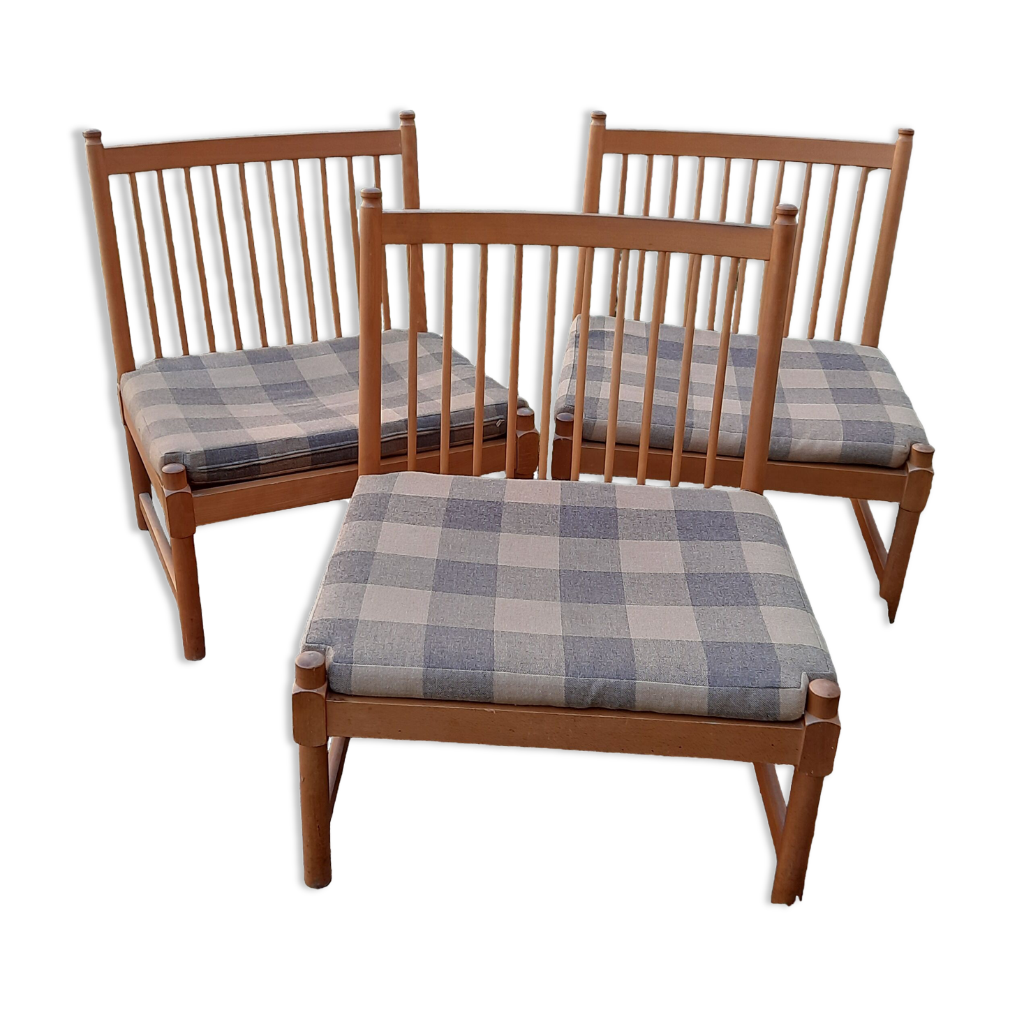 3 Scandinavian style chairs