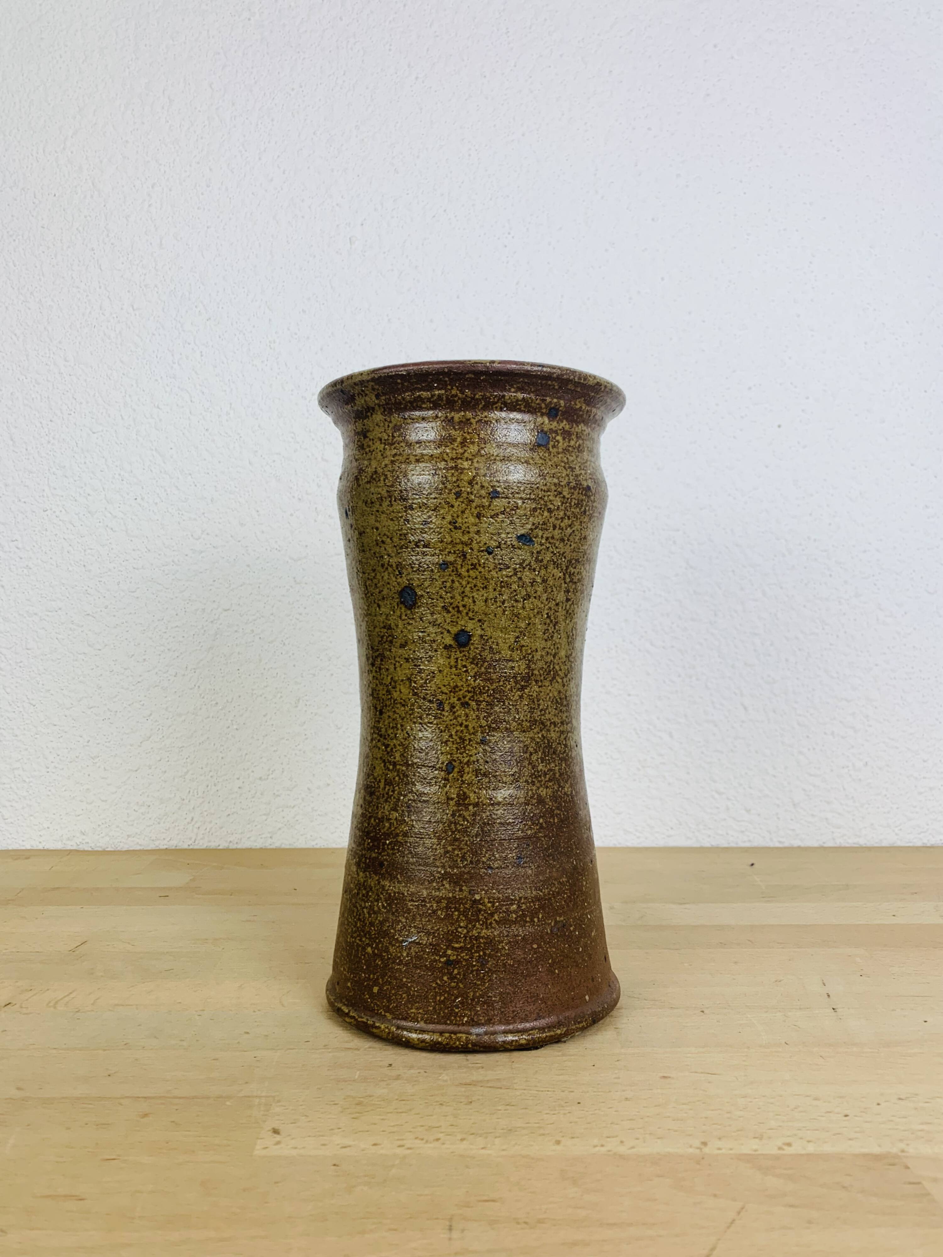 Pyrite stoneware vase 30 cm, vintage