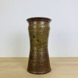 Vase grès pyrité 30 cm, vintage