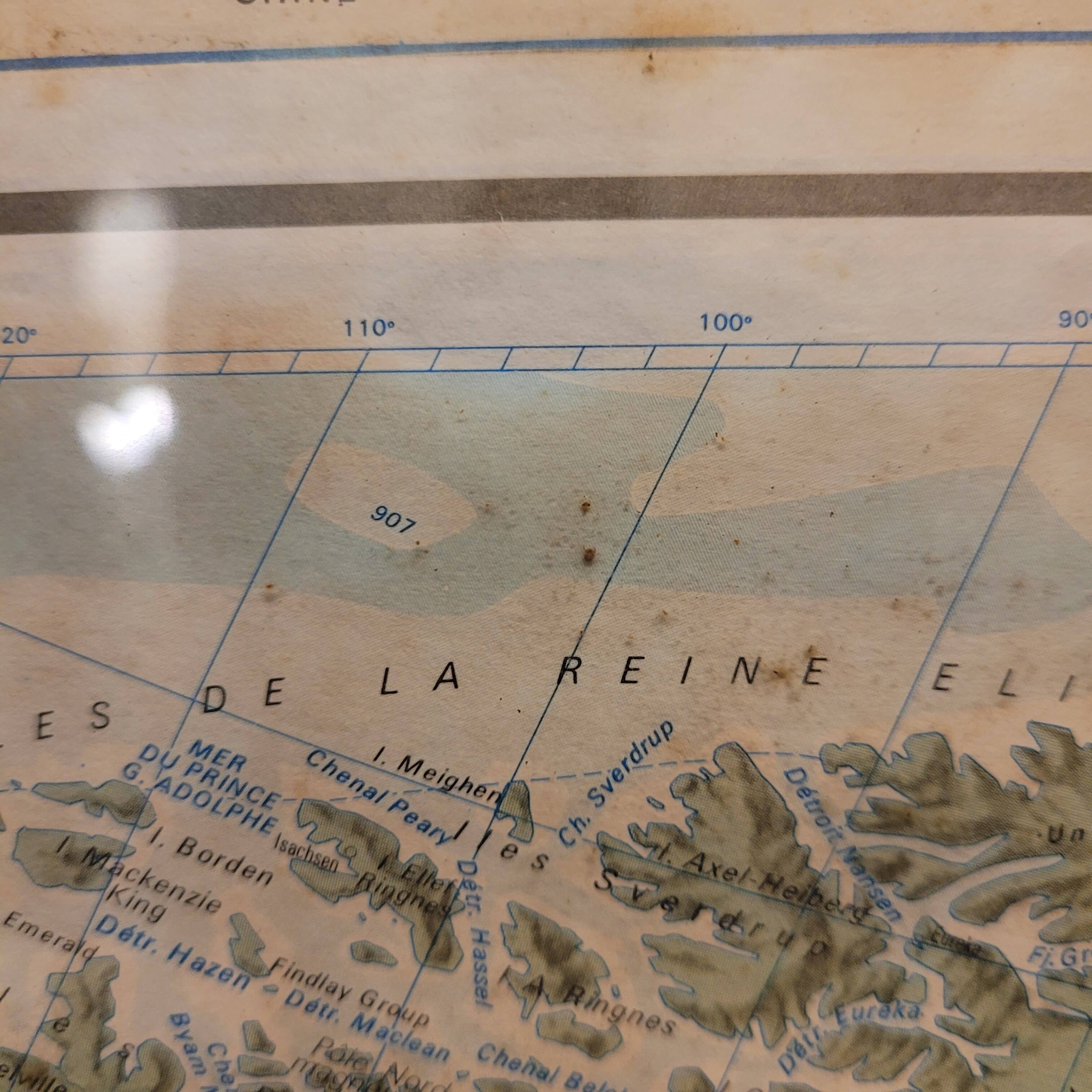 Globe map / Planisphere "Le Monde Politique", National Geographic Institute, 20th century – Fran