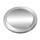 Round vintage metal mirror Pizzi 1970s modernism
