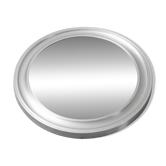 Round vintage metal mirror Pizzi 1970s modernism