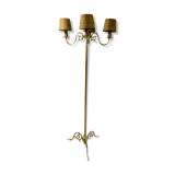 Lampadaire 4 feux en laiton massif mi XXème