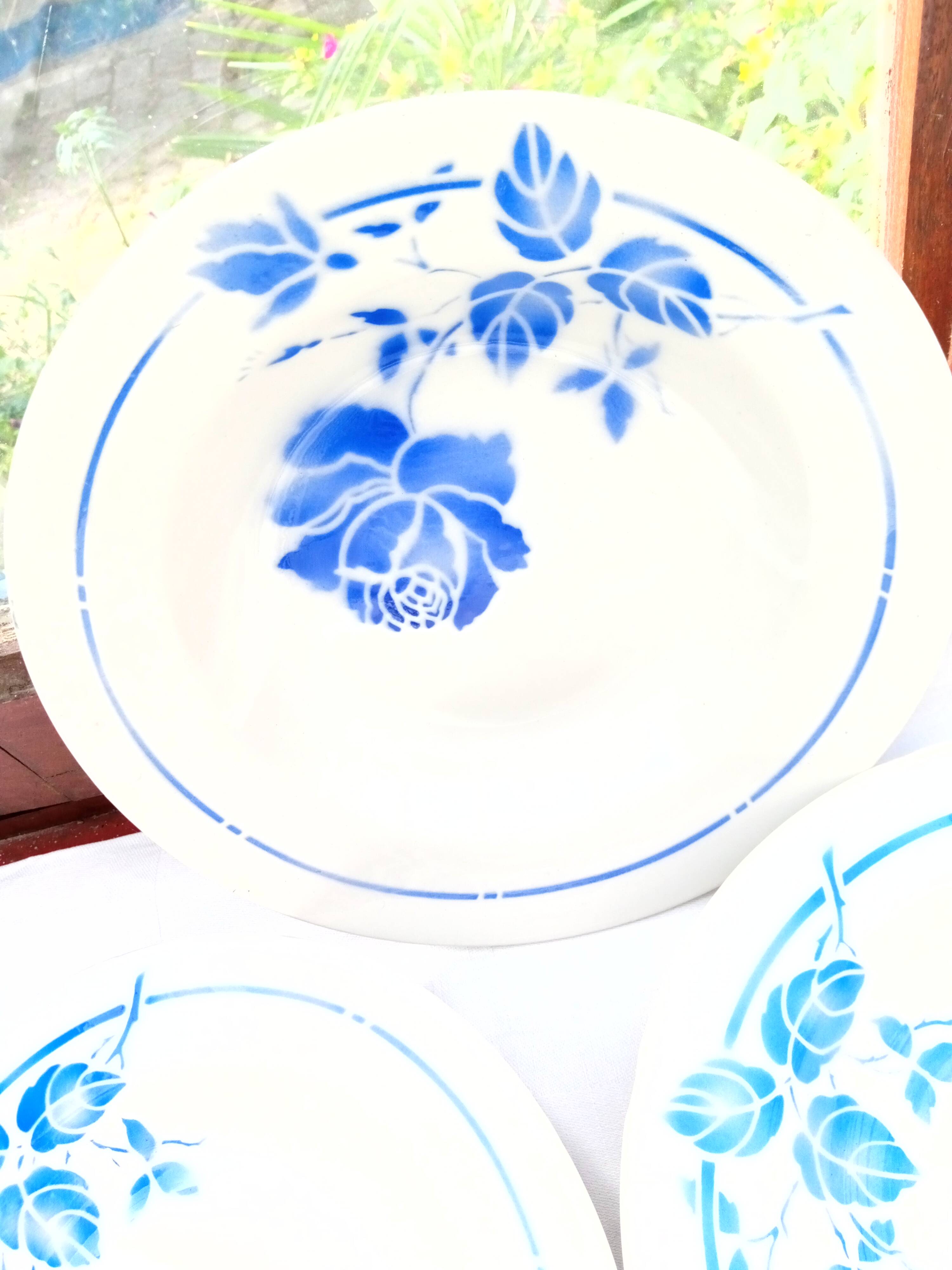 4 deep plates Rigobert / Moulin des loups