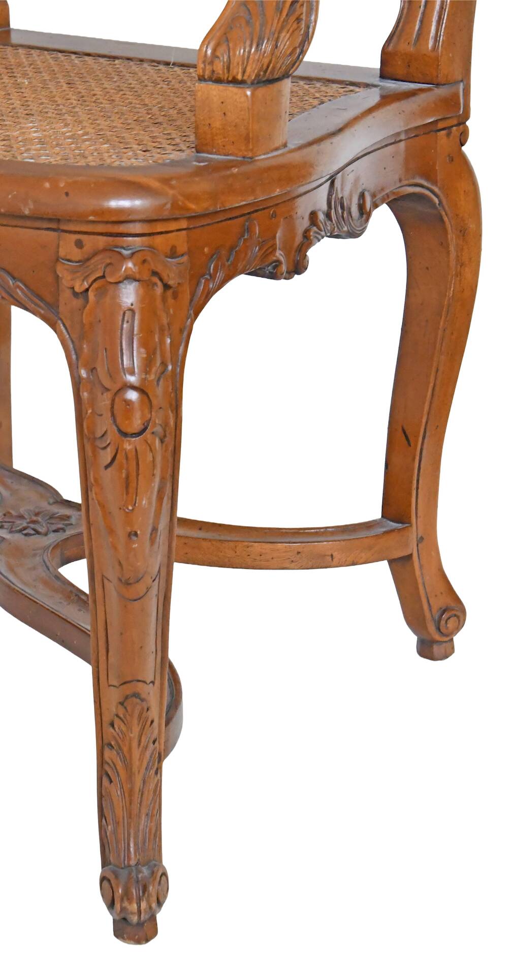 Paire de fauteuils cannés de style Régence