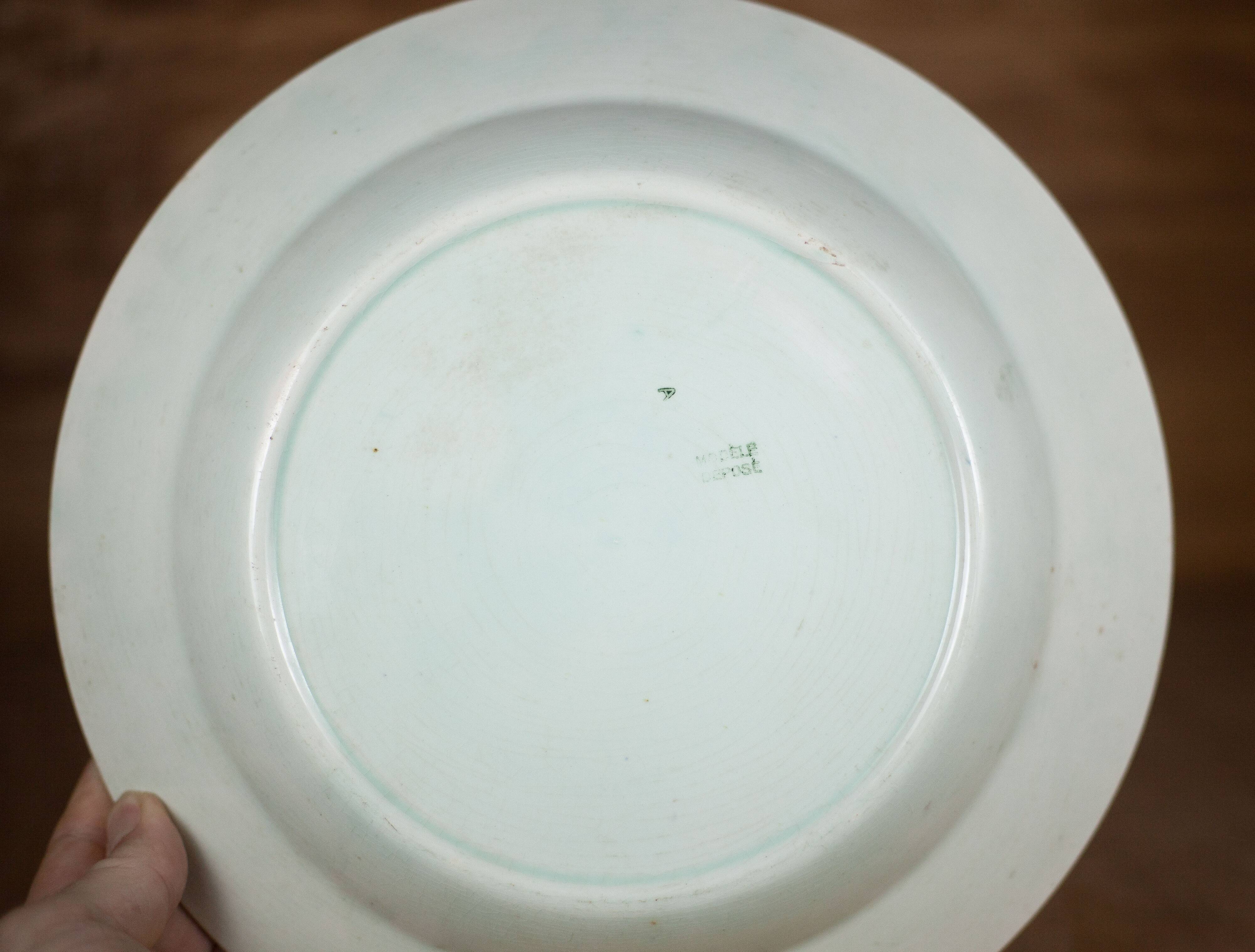 Vintage porcelain dish, slip dish, fruit motif dish, collection, tableware