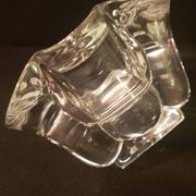 Cendrier vide-poche de forme corolle, cristal de Vannes Le Chatel (A 240)