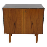 Scandinavian chest of drawers in teak and skai, Sweden, 1960