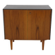 Commode scandinave en teck et en skaï, Suède, 1960