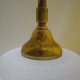 Suspension in brass and glass opaque granulated 1960s/1970s