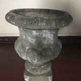 Vasque jardinière Médicis en pierre H48cm