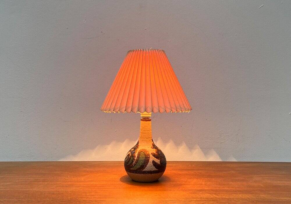 Mid-Century Danish Studio Pottery Model 3068 Table Lamp from Søholm, 1960s