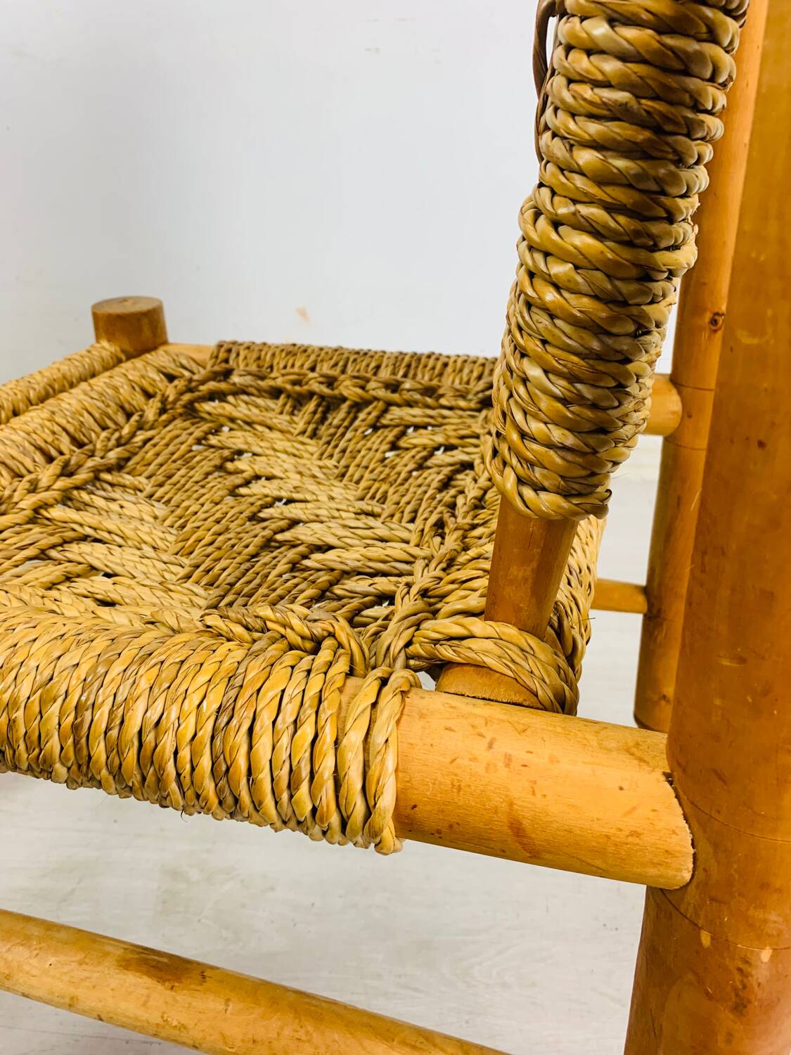 Wood and rope chair