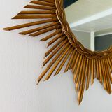 Rattan sun mirror