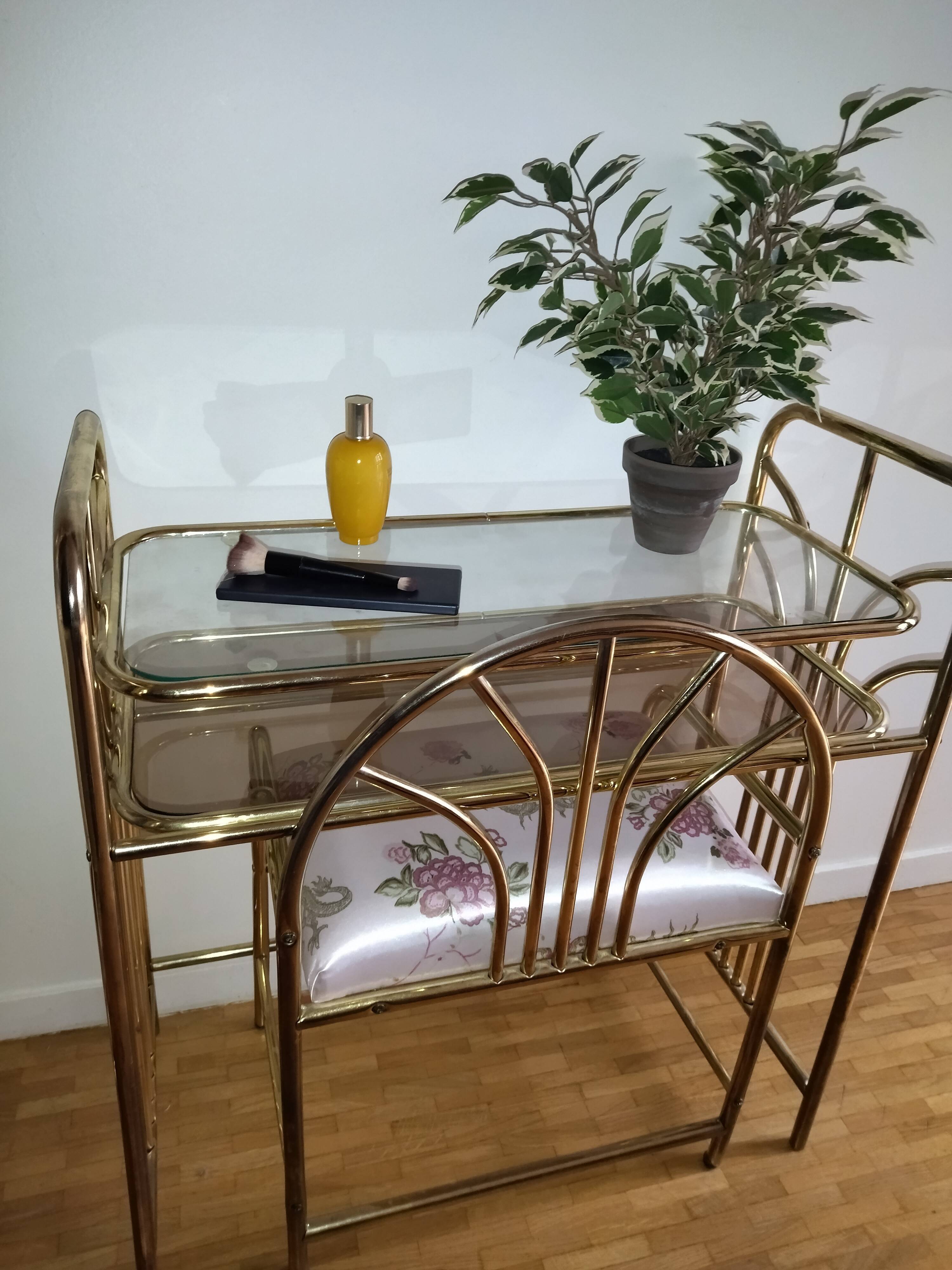 Golden console, 70s/80s