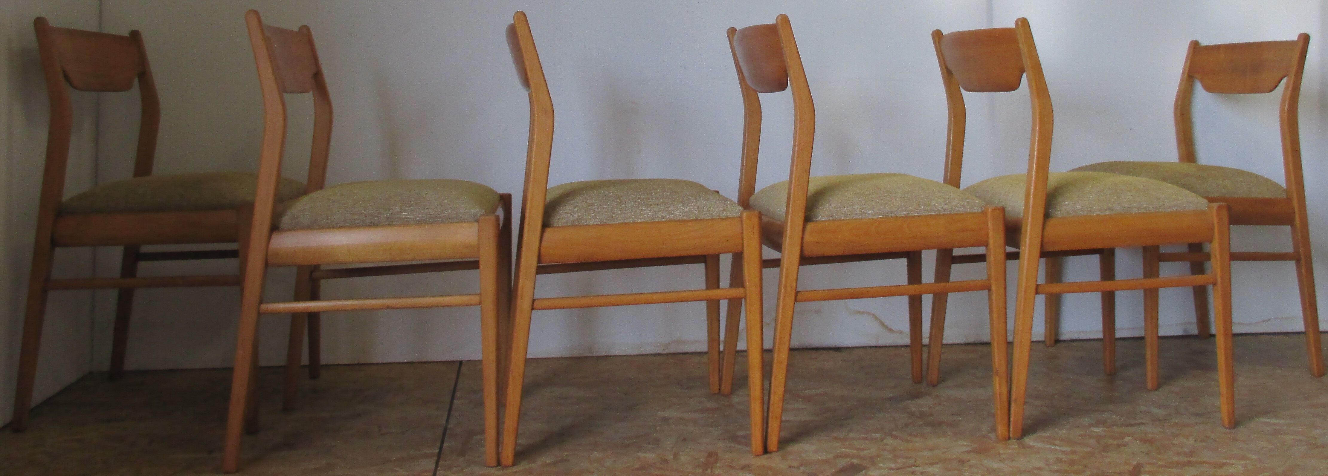 6 Scandinavian chairs 60s in beech Farstrup