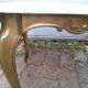 Coffee tanle brass and marble white 1960