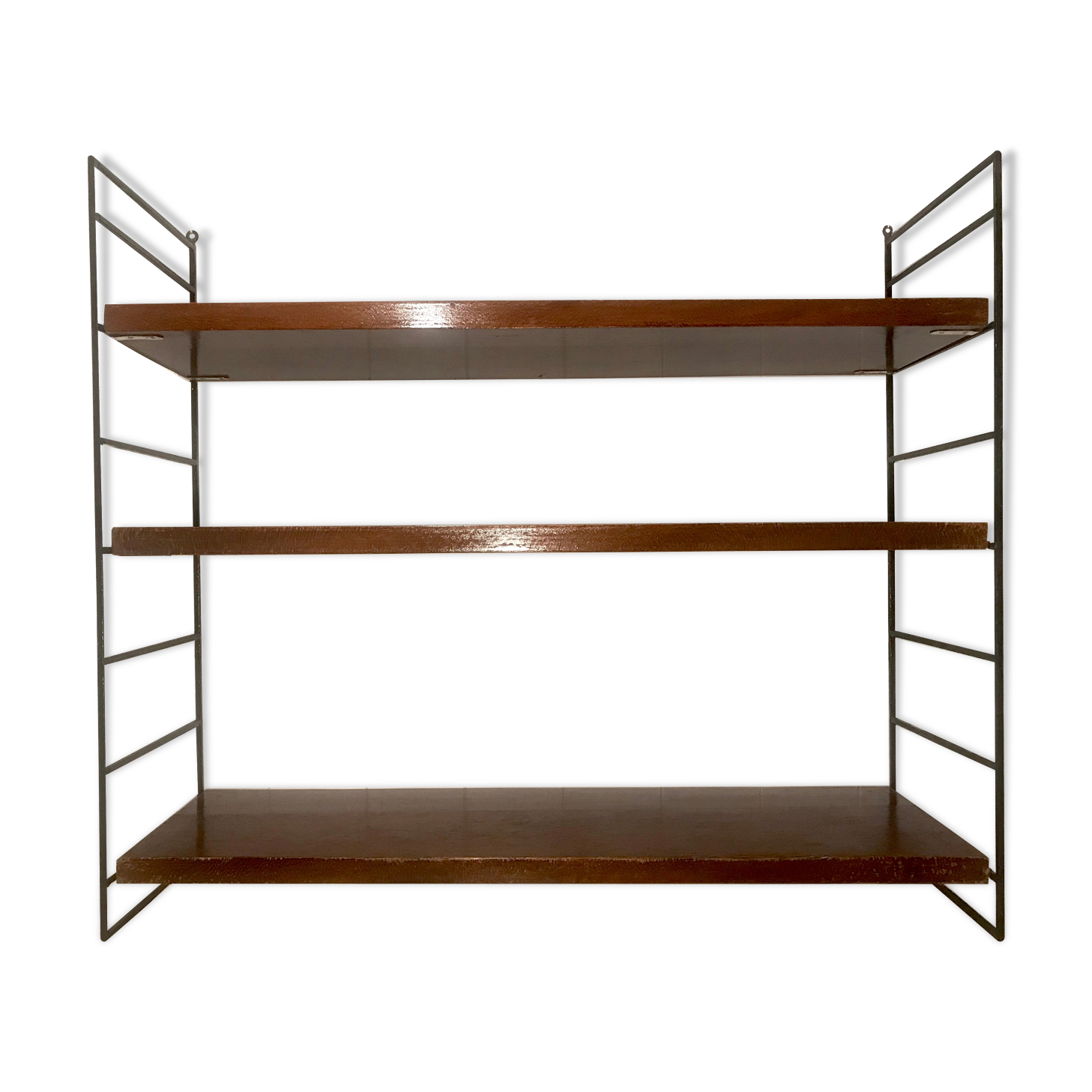 Wooden and metal String shelf