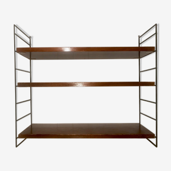 Wooden and metal String shelf