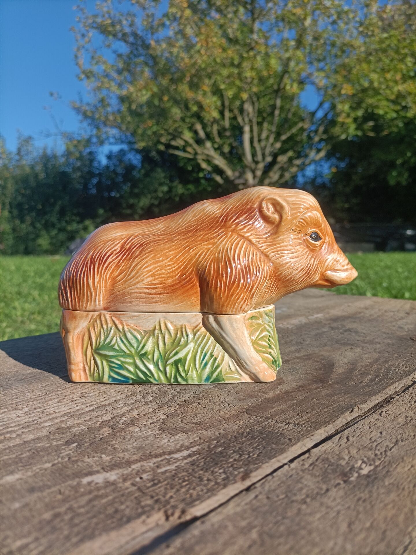 Zoomorphic terrine stamped Michel Caugant 💐