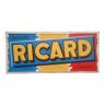 Ancienne plaque en tôle "Ricard Anisette liqueur" 22x49cm 60's