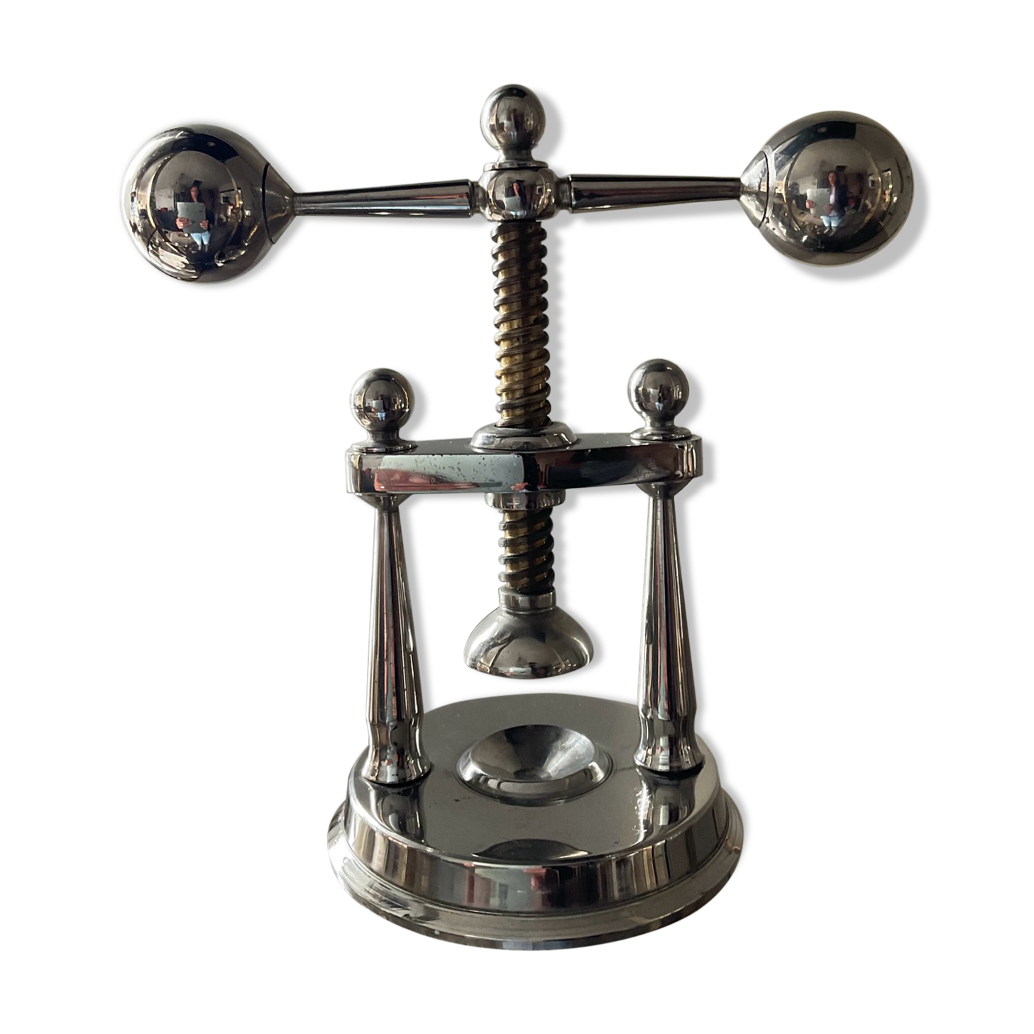 Art Deco nutcracker in chromed metal