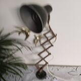 Lampe d'atelier accordéon  , type Jielde