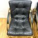 Vintage Leather and Metal Armchairs, 1990s, Set of 2