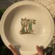 Fireproof porcelain serving dish Gien France botanical pattern