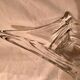 Cut crystal bowl signed daum france a459