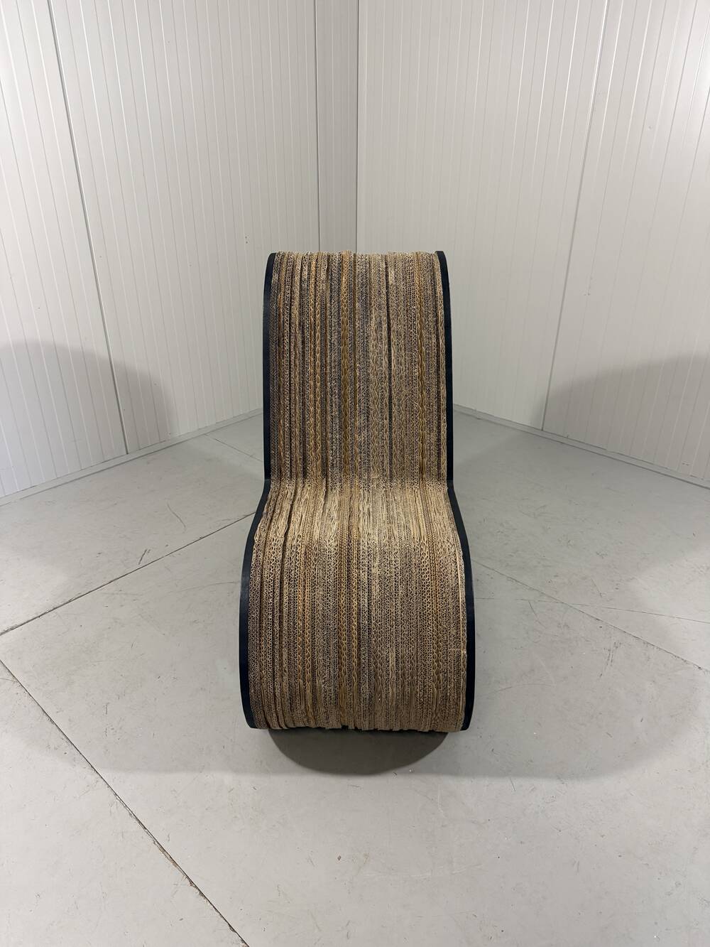 Sculpted cardboard & plywood lounge chair, 1990’s