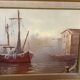 Tableau marine huile sur toile signée