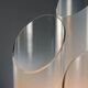 Vintage metal and glass table lamps, Italian design from the 1970s.