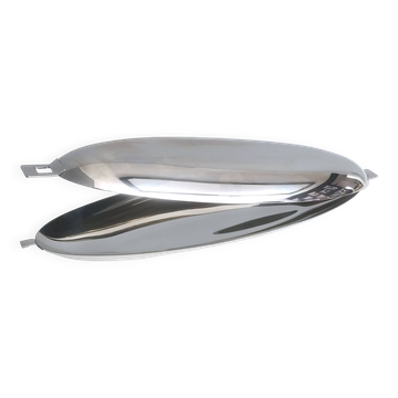 Pocheuse à poisson en acier inoxydable Roberto Sambonet, design années 1960, Italie