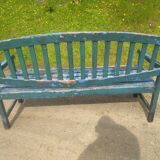 Old teak garden bench