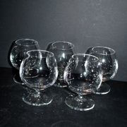 V&B Villeroy & Boch set of 5 crystal balloon glasses for cognac and brandy